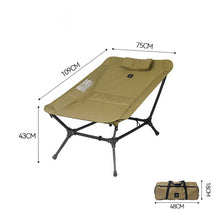 Lade das Bild in den Galerie-Viewer, Bus-Boxx Defthike faltbarer Campingstuhl im Hängematten Style - Reclining Chair -