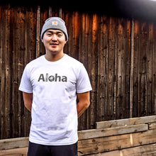 Lade das Bild in den Galerie-Viewer, T-Shirt ALOHA men weiß