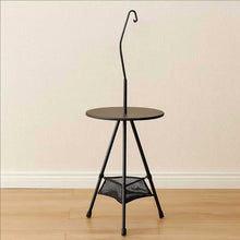 Lade das Bild in den Galerie-Viewer, Runder Tisch- Small round table with light stand

